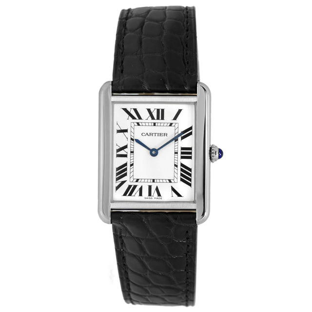 Cartier Stainless Steel Tank Solo Quartz 35mm Watch Watches Cartier