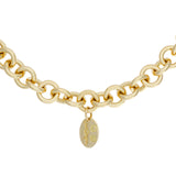18K Yellow Gold Diamond Vintage Stittgen Toggle Necklace