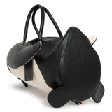 Thom Browne Bicolor Pebble Leather Penguin Bag