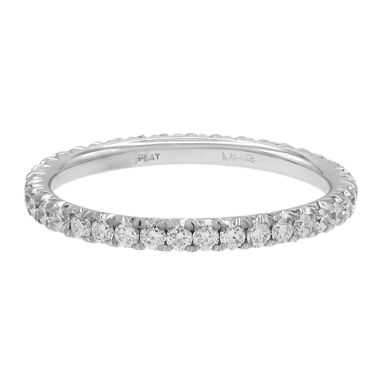 Thin platinum eternity ring discount