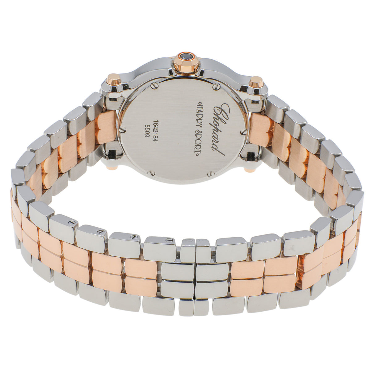Chopard Stainless Steel 18K Rose Gold Happy Sport 278509-6003
