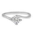 18K White Gold 0.40 Carat Diamond Solitaire Ring Fine Jewellery Modaselle