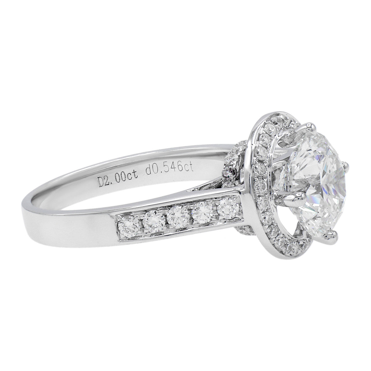 18K White Gold 2.00 Carat Diamond Ring – Modaselle