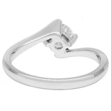 18K White Gold 0.74 Carat Diamond Solitaire Ring