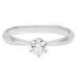 Platinum 0.23 Carat Diamond Solitaire Ring Fine Jewellery Modaselle