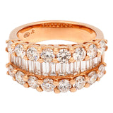 18K Rose Gold 2.72 Carat Diamond Ring