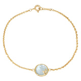 Tiffany & Co. 18K Yellow Gold Topaz Olive Leaf  Bracelet
