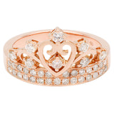 18K Rose Gold 0.54 Carat Diamond Ring