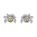 18K White Gold South Sea Pearl Diamond Earrings Fine Jewellery Modaselle
