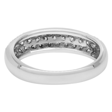 18K White Gold 0.70 Carat Diamond Band Ring
