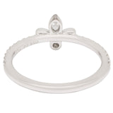 Tiffany & Co. Platinum Diamond Fleur de Lis Ring