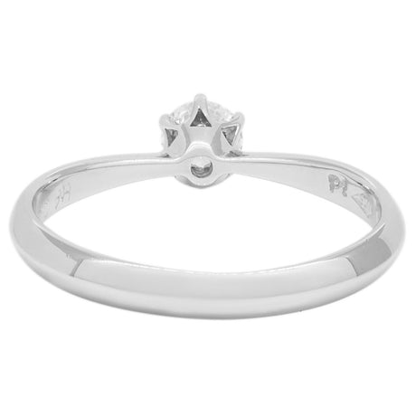 Platinum 0.23 Carat Diamond Solitaire Ring