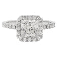 18K White Gold 1.18 Carat Radiant Cut Diamond Ring Fine Jewellery Modaselle
