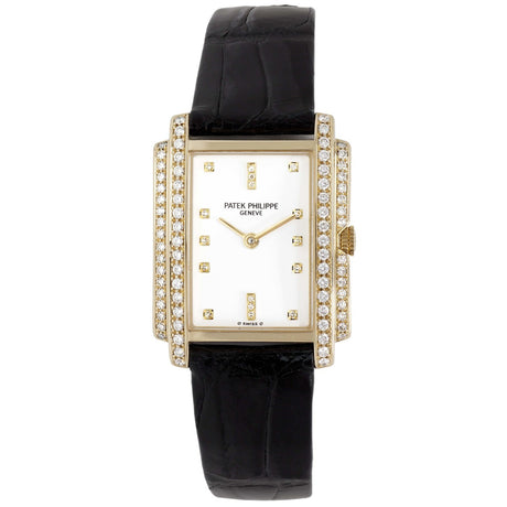 Patek Philippe 18K Yellow Gold & Diamond Gondolo Quartz Watch 4825J Watches Patek Philippe