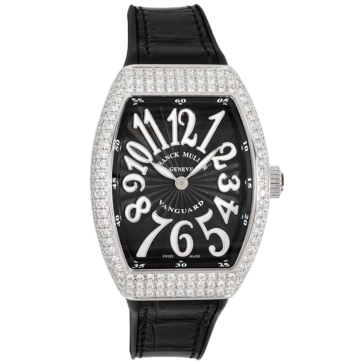 Franck Muller Stainless Steel & Diamond Vanguard Quartz Watch V32 QZ D Watches Franck Muller