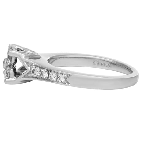 Platinum 0.60 Carat Diamond Ring