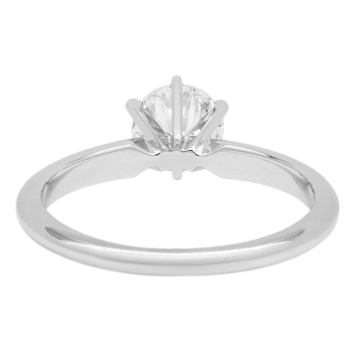 14K White Gold 1.00 Carat Diamond Solitaire Ring