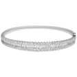 18K White Gold 3.73 Carat Diamond Tapered Bracelet Fine Jewellery Modaselle