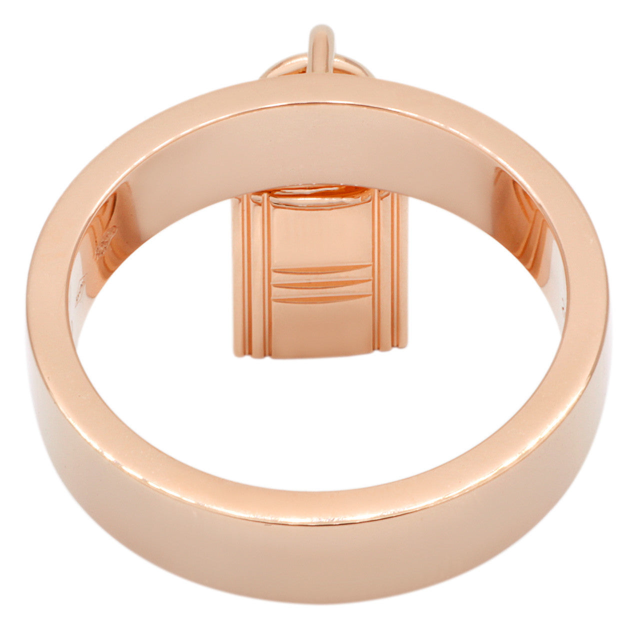Hermes 18K Rose Gold Medium Clochette Ring – Modaselle