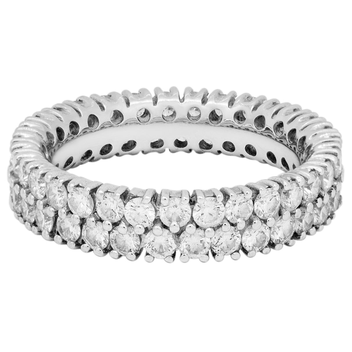 18K White Gold 1.58 Carat Diamond Eternity Ring