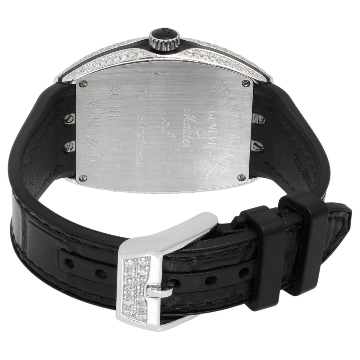 Franck Muller Stainless Steel & Diamond Vanguard Quartz Watch V32 QZ D Watches Franck Muller