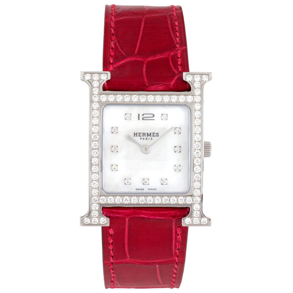 Hermès / HERMES H Watch HH1.530 Silver Ladies Watch 【Used